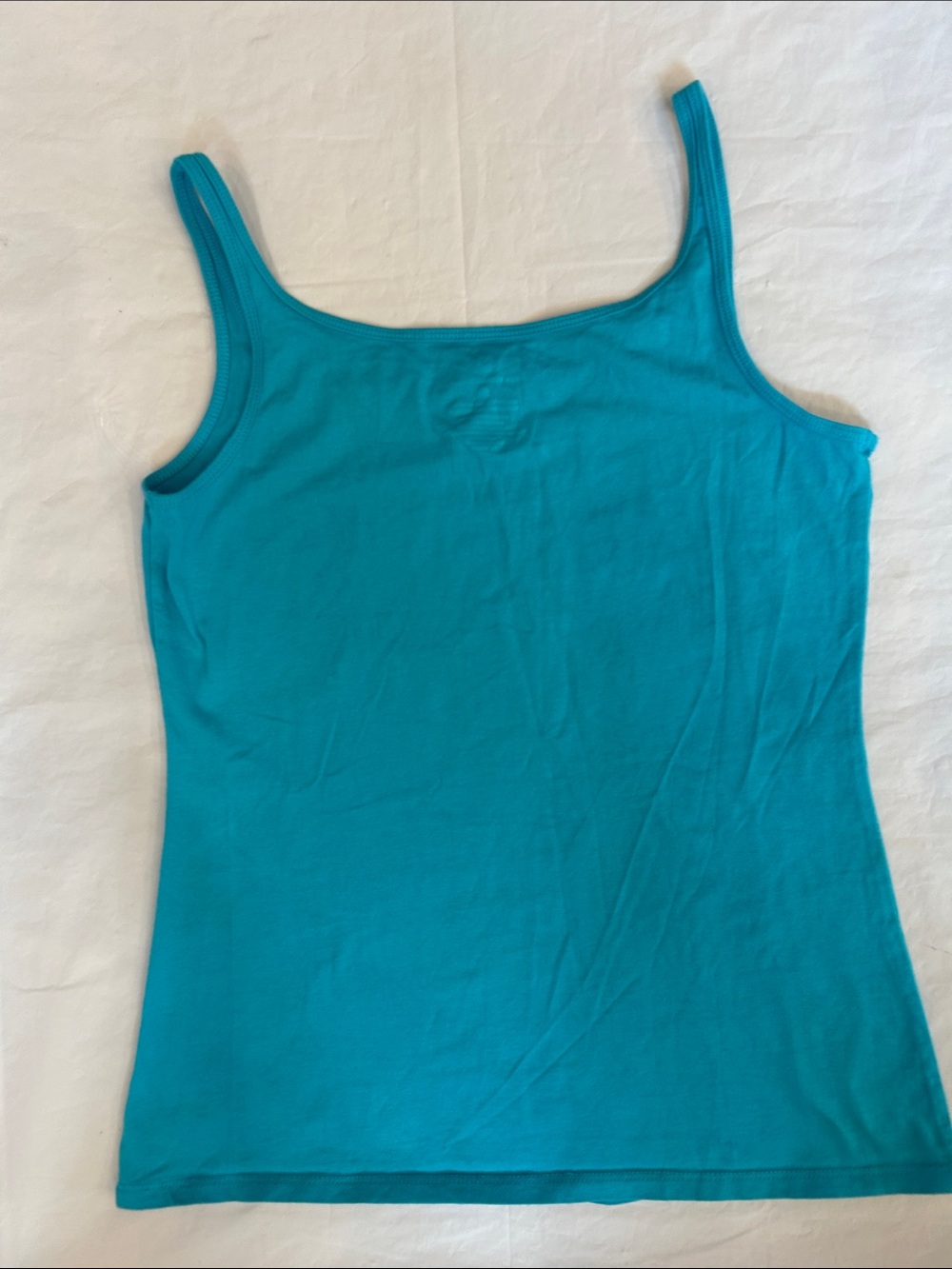 New York & Company Teal Slim-Strap Tank Top - Picture 5 of 9